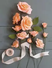 Crepe Paper Flower Kit Roses