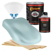HOT ROD FLATZ Silver Blue Metallic Quart Kit URETHANE Flat Auto Car Paint Kit