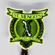 Harry Potter St Mungos Certified Healer Bones Badge Reel ID Holder Nurse Teacher