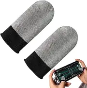Finger Sleeve - Mobile Phone gam-ing Finger Sleeves | Anti-Slip Silver Fiber Cots Protector Fingertips Finger Sleeve | Touchscreen Breathable Thumb Protectors Covers for Women, Men