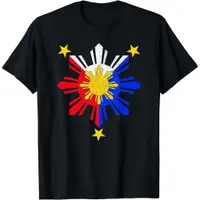 在飛比找蝦皮購物優惠-Pinoy 菲律賓菲律賓國旗太陽 T 恤