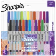 Sharpie Electro Pop Permanent Markers | Ultra Fine Point Markers, Assorted Co...