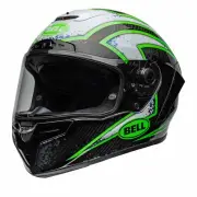 Race Star DLX Flex Xenon Gloss Black Kryptonite Full Face Helmet