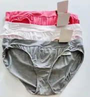 3 Bali Womens Incredibly Soft Bikini Panty Underwear Multi DFSBK1 Sz 9/2X - NWT