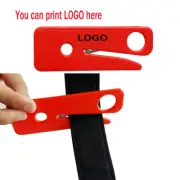 LOGO printing 200PCS SEATBELT CUTTER SEAT BELT CUTTER SAFETY KNIFE SHARP Red