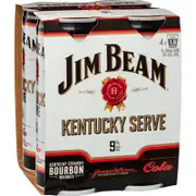 [Jim Beam] Jim Beam White Kentucky Serve 9% Can 250mL