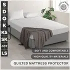 Natural Home Bamboo Breathable Quilted Mattress Sheet Protector White All Sizes
