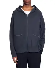 Sandro Hooded Zip Cardigan