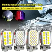 Car COB LED Work Light Lamtern Inspection Lamp Magnetic Torch USB Rechargeable