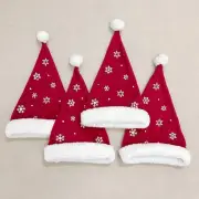 10 New Adult/Teen Snowflake Glow-in-the-Dark Santa Hat Christmas Costume Party