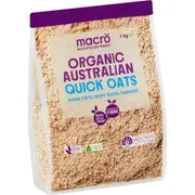 Macro Organic Australian Quick Oats 1kg