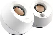 Pebble 2.0 USB Desktop Speakers White 51MF1680AA001 |AU Free And Fast Shipping