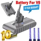 9000mAh Sony Cell Battery For Dyson V8 SV10 Absolute 215681 Animal With Filters