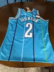 Larry Johnson Charlotte Hornets Mens Mitchell & Ness Swingman Jersey Size M