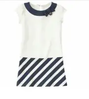 Gymboree Cape Cod Cutie Nautical Navy Color Block Dress NEW SZ 6 Yacht Clubhouse