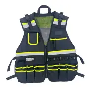 Electrician Tool Vest Tool Multi Pocket for Camping Gear Craftsmen Carpentry