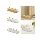 Dried Fruit Tray Spice Jars 3 Grid Nordic Food Storage Box Cookie Jar Covered