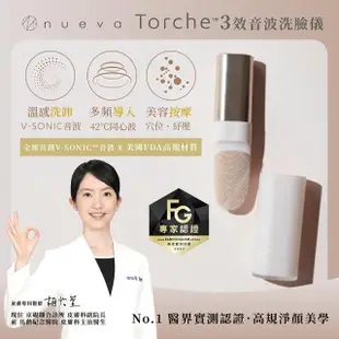 【NUEVA】臉部保養1+1 - 3效聚光機+小極光粉刺機(美容儀 音波潔膚儀 洗臉機 電動粉刺機 高清顯微黑頭儀)