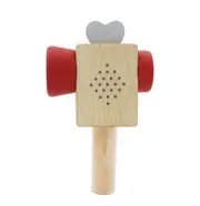 Kaper Kidz Calm & Breezy Wooden Video Recorder Prism - Red - Pretend Play Camera Toy