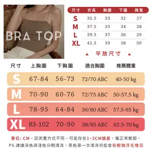 細肩帶平口短版棉質Bra Top 透氣胸墊 細肩背心 小可愛 抹胸 女生背心【BT001】綾羅綢緞