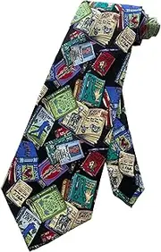 [Generic] Mens Medical Books Textbooks Student Physician MD Necktie | Neck Tie, Black, One Size