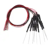 10pcs Pre-soldered Surface Mounted LED Yellow Light Emitting Diode 0805 DC 6-18V