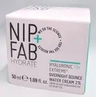 Nip + Fab Hydrate Overnight Bounce Water Cream 2% 1.69 fl oz / New In Box