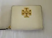 Tory Burch Britten Medium Wallet New Ivory