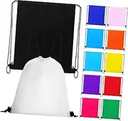 GANAZONO 12Pcs Drawstring Bags Durable Drawstring Backpacks for Men and Women Lightweight and Easy to Clean Dry Bags for Everyday Use