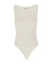 Magda Butrym Seamless Sleeveless Bodysuit FR38,FR40 White