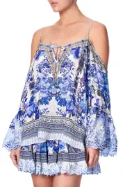 DROP SHOULDER TOP PAINTED PROVINCIAL