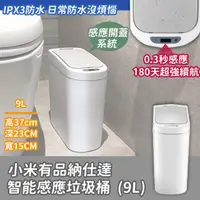 在飛比找momo購物網優惠-【小米】納仕達智能感應垃圾桶9L