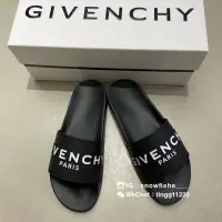 在飛比找蝦皮購物優惠-Givenchy 字母矽膠拖鞋。經典款、紀梵希防水拖鞋