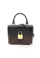 二奢 Pre-loved Louis Vuitton Rocky BB monogram Noir Handbag PVC leather Brown black 2WAY