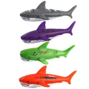 Underwater Diving Toys Set For Kids Practice Diving & Swimming Fun Pool Game Sinking Toy Shark 4Pcs