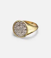 [Octavia Elizabeth] Octavia Elizabeth Octavia Signet 18kt gold ring with diamonds N gold
