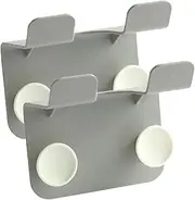 Vaguelly Hair Dryer Rack Wall Mount Abs Material Bathroom Blow Dryer Holder Easy Install Storage