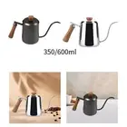 Pour over Drip Pot Wood Handle Gooseneck Kettle for Restaurant Home Camping