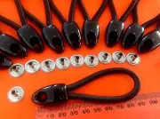 BUNJI BUNGEE SHOCKCORD LOOPS 90mm x 10 BLACK for BOAT BIMINI REPAIRS inc postage