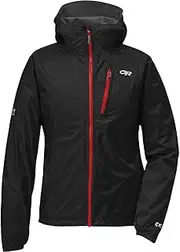 [Outdoor Research] Women's Helium II Jacket, Black/Flame, X-Small
