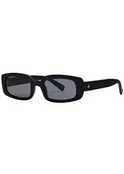 LE Specs Dynamite Rectangle-frame Sunglasses - Black ONE SIZE
