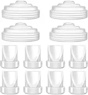 koolsoo Diaphragm Pump Seal and Duckbill Valves Leakproof Backflow Protector Easy to Clean for M5 Wearable Breastpump Accessories, 12Pcs