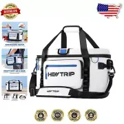 Portable 36 Can Insulated Cooler Bag with Multi-Access Hatch & Sling Strap