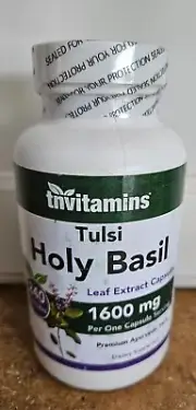 TN VITAMINS TULSI HOLY BASIL 1600 MG 240 CAPSULES EXP 02/2026