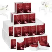 100 Pack Funeral Pocket Tissues Facial Tissue Pack Memorial Tissue for Guests