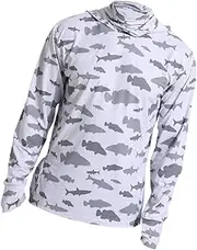 [Generic] Men's Sun Protection Hooded Shirt Clothing Long Sleeve Sunproof Jacket Cooling Shirt Running Fishing