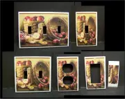 COUNTRY RED RIPE APPLES IN A BASKET #4 LIGHT SWITCH COVER PLATE OR OUTLET