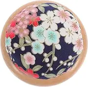 Veemoon 1Pc Wooden Base Needle Cushion for Sewing Compact and Easy to Use Pin Holder for Embroidery and DIY Needlework for Home and Travel