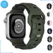 Soft Silicone Strap For Apple Watch band 40mm 44mm 38mm 42mm Sport Men Wristband