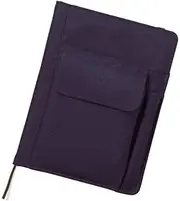LIHIT LAB. Refillable Notebook with Cover, 7.2 x 9.6 x 1.5 inches, Navy (N-1647-11)